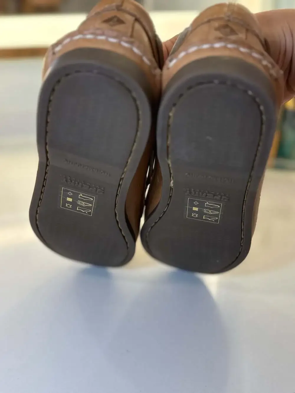 New Sperry Authentic Original 2-Eye Brown Leather Boat Shoes Sz 10.5